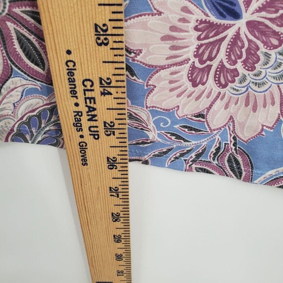 Pure Jill Long Sleeve Shirttail Tee Women Size Small NWT Pima Cotton Crew Neck - Picture 10 of 14